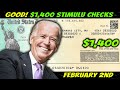 BETTER NEWS! $1,400 Stimulus Check Update | Congress Votes Towards Stimulus - Feb 2nd