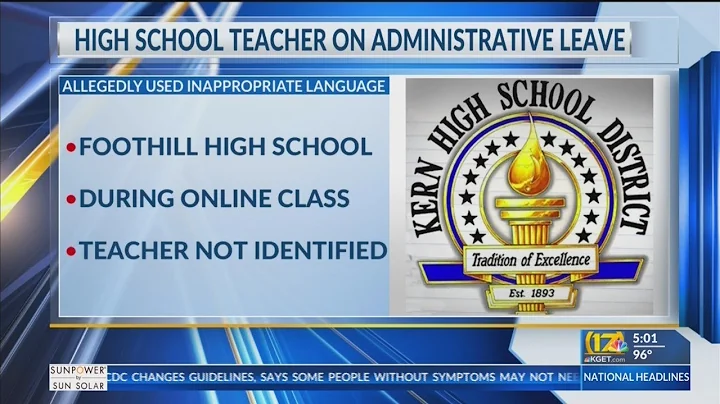 Foothill HS teacher on administrative leave after allegedly using racist slur during class
