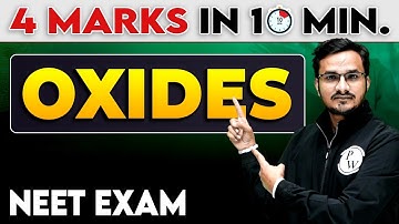 Periodic Table - Oxides || 4 Marks in 10 Minutes For NEET Exam
