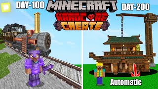 Survive 200 Days in Create Mod (BUNKER HOUSE) Minecraft Hardcore (हिंदी)