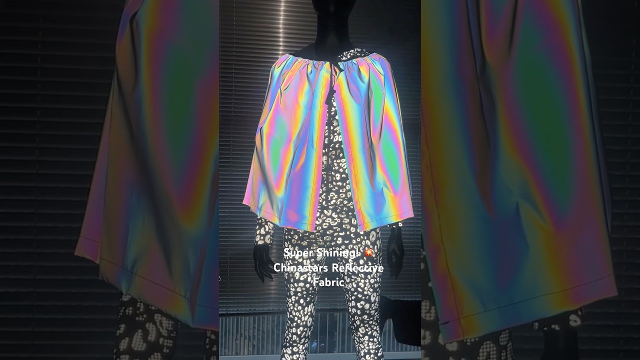 Super Shining! 💥Check out Chinastars Reflective Fabric in action – ultra-bright, high visibility!