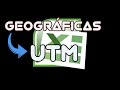 Como CONVERTIR COORDENADAS GEOGRÁFICAS A UTM EN EXCEL. Superfacil e Ilimitado!!!