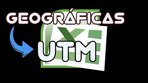 Como transformar coordenadas UTM em geográficas no Excel?