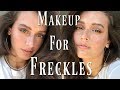 Everyday Makeup For Freckles | Foundation for Freckles & Faux Freckle How-To