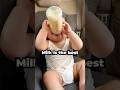 Whose Milk Is It Anyway Dad vs Baby!　#babyfunny #funnybaby #newborn