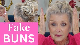 HOW TO WEAR A FAKE BUN OR HAIRPIECE EVEN IF YOU HAVE SHORT HAIR ‍♀