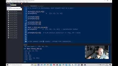 Gençlere/Ortaokul-Lise-Üniversite Öğrencileri için-Türkçe Python-Ders : 5 -Seq.2Str conv/Inp/Output/