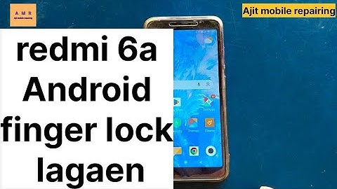 Redmi 6 Fingerprint Lock Settings | Finger Print Lock | How To Set Fingerprint Lock in Redmi 6,6A