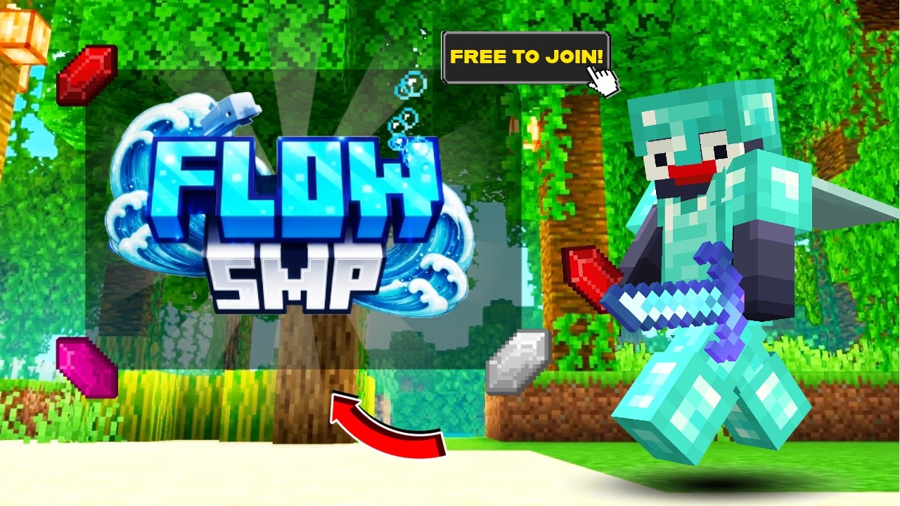 Minecraft #1 Free To Join Gem SMP (2026) | FlowSMP - YouTube