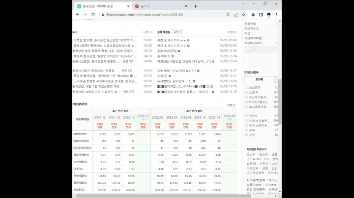 005160동국산업 주가 전망 및 차트 분석