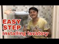 Paano mag install ng hang lavatory step by step