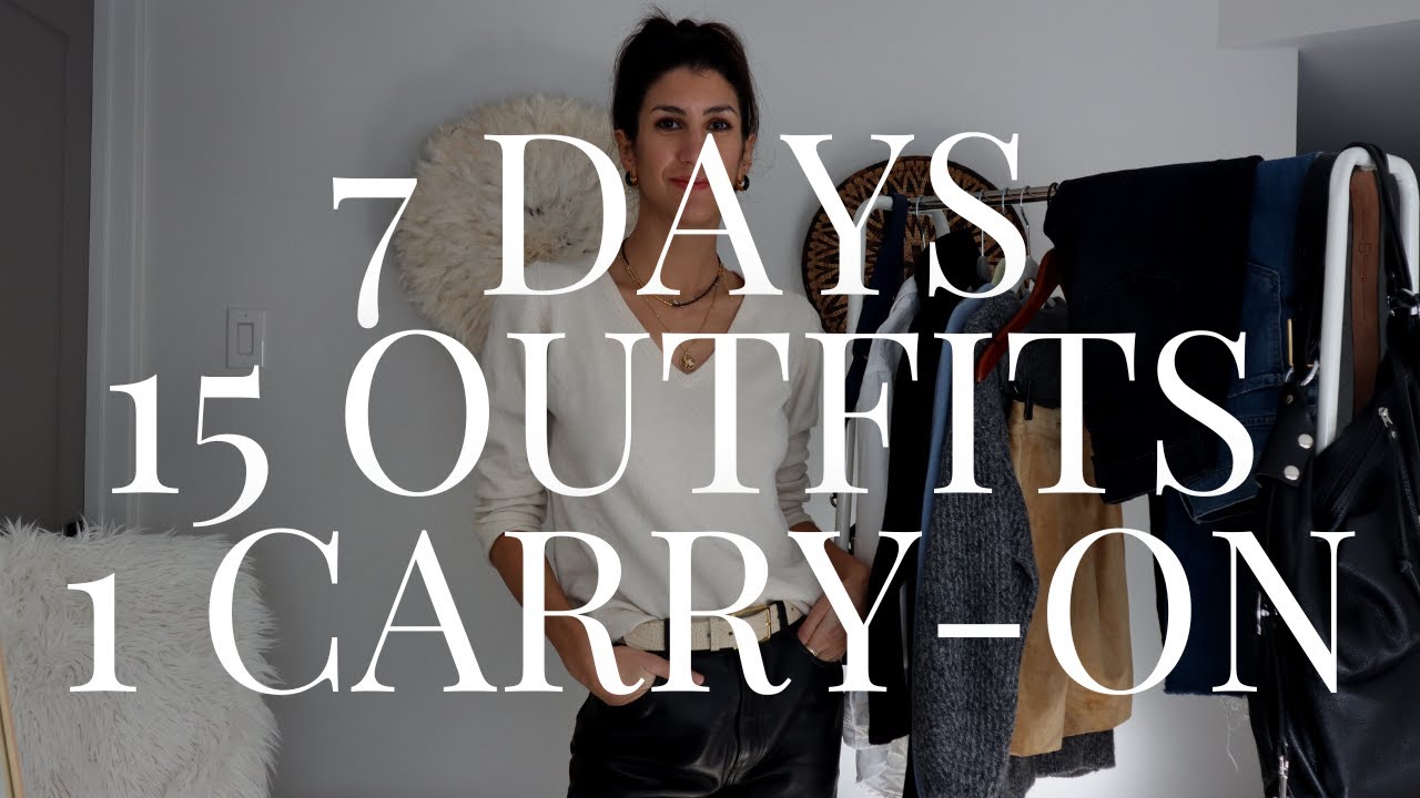 Packing Light: 15 Outfits, 7 days, One Carry-on | Travel Capsule