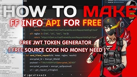 HOW TO MAKE FF INFO API FOR FREE #freefire #telegram #cutehack #free #api #own #teamxcutehack #info