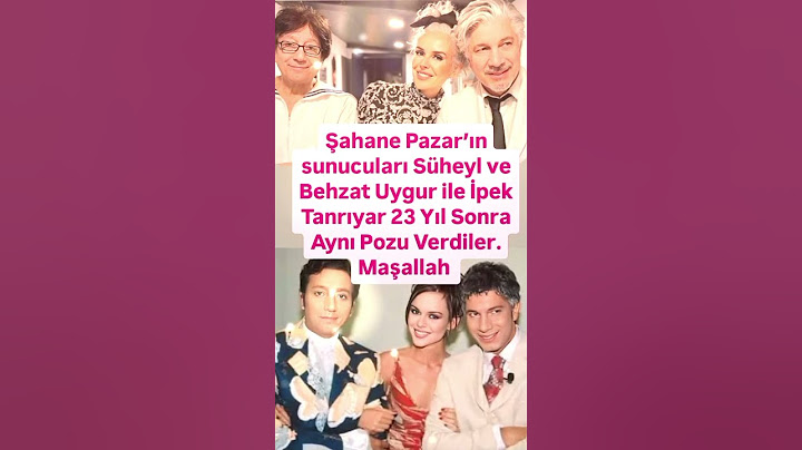ŞAHANE PAZAR'IN SUNUCULARI SUHEYL BEHZAT UYGUR KARDEŞLER İLE İPEK TANRIYAR İLE 23 YIL SONRA YAN YANA