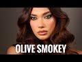 OLIVE Green Smokey Eyes Makeup Tutorial &amp; Trying New Products | Claudia Neacsu