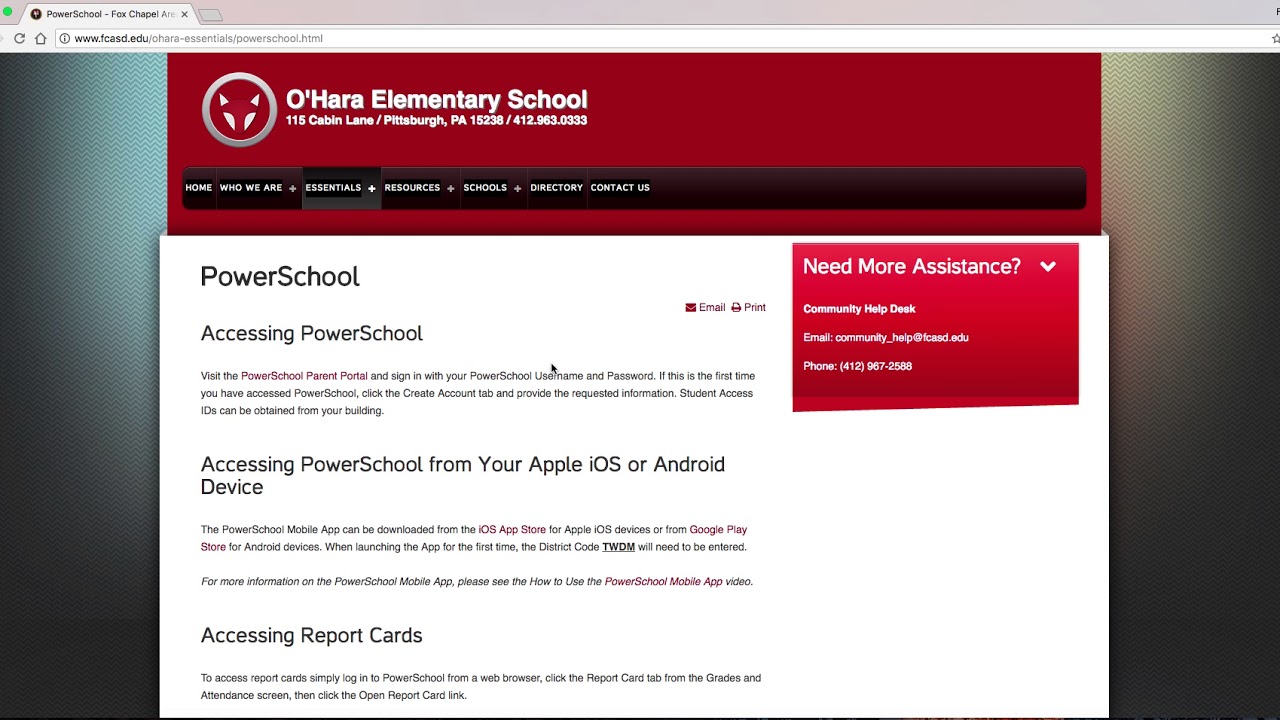 Accessing Your Powerschool Parent Portal Fcasd Youtube