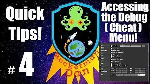 KSP PS4 Quick Tips Episode 4 Opening the debug cheat menu.