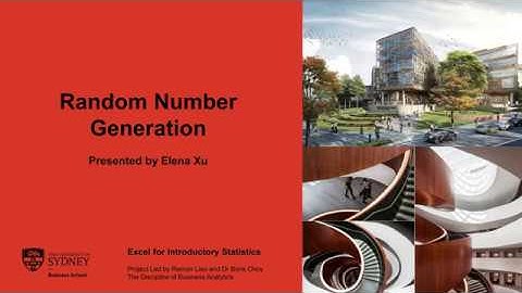 [Excel for Introductory Statistics] Chapter 1 - Episode 2 - Random Number Generation