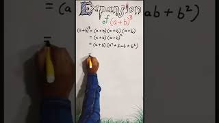 Expansion formula  of  (a b)^3 #maths #revision #study #education #fun