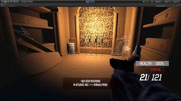 Unity3D 2018 FPS Dungeon Level Demo Test HD 1080p