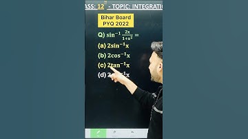 1 Marks Question Bihar Board PYQ 2022 || IInverse_Trigonometric_Function Chapter 2 Class 12 Board...