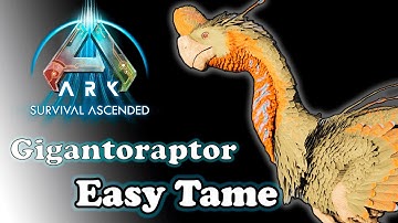 Ark Asa Taming Gigantoraptor - How to Tame Gigantoraptor Ark Ascended - Solo Gigantoraptor Asa
