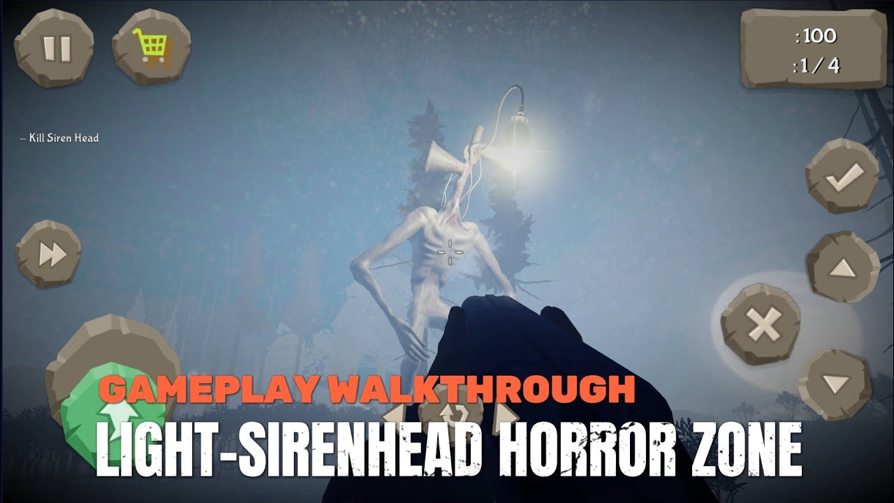 Light Head Horror Zone Android Gameplay เกมเปรตหัวแสง LightSirenhead