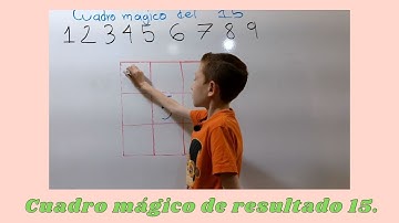 cuadro mágico con resultado 15.