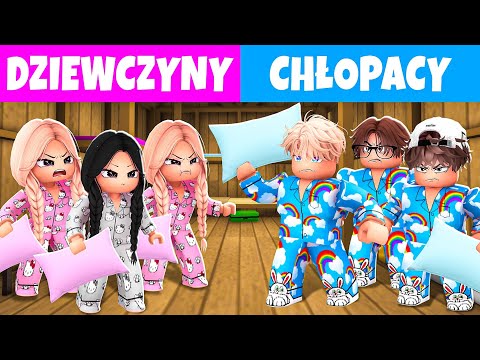 NOCOWANIE DZIEWCZYN vs NOCOWANIE CHŁOPAKÓW NA OBOZIE na BROOKHAVEN w ROBLOX! (odc. 6)