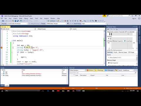 how to debug program in Visual Studio