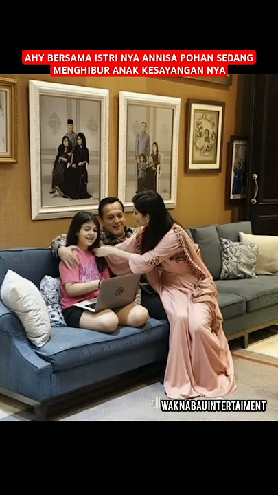 AHY BERSAMA ISTRI NYA ANNISA POHAN SEDANG MENGHIBUR ANAK KESAYANGAN NYA #shortsvideo