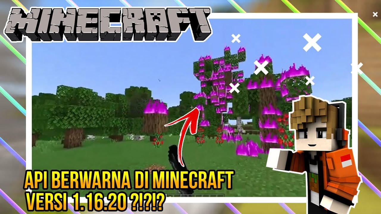 BUAT API KALIAN MENJADI PENUH WARNA DI MINECRAFT!!!// MINECRAFT ...