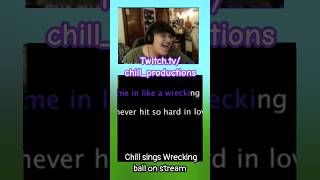 Never Said I Would Sing It Good wreckingball mileycyrus karaoke twitch shorts funny singer