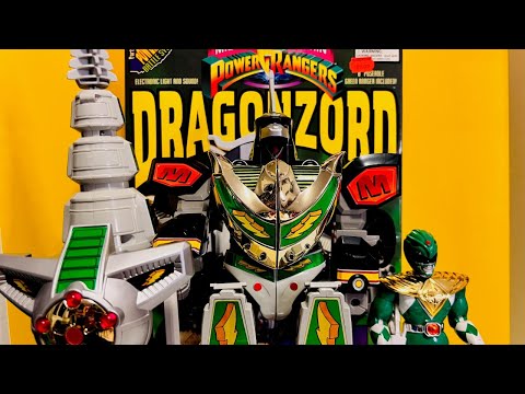 1993 DRAGONZORD Mighty Morphin Power Rangers Deluxe Set - YouTube