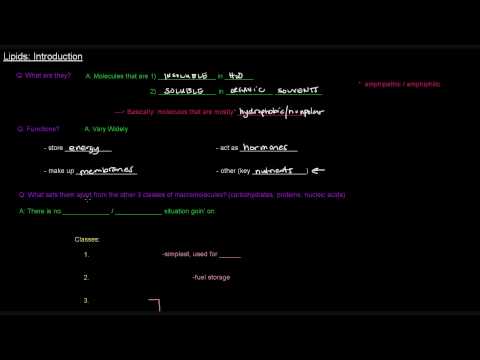 Lipids (Part 1 of 11) - Introduction