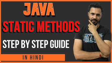 Java tutorial in Hindi for beginners #41 java Static Methods in Hindi