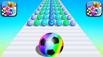 Satisfying Mobile Games Ball Run 2048, Canvas Run - Top Free Gameplay iOS,Android All Levels Max fds