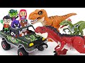 Teen Titans Go! Defeat the three giant dinosaurs that woke up from the egg! | DuDuPopTOY