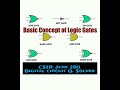 Concept of Logic Gates ( CSIR NET, IIT & All )
