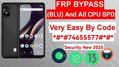 how to (BYPASS) the Google (FRP) lock on all (blu) And All CPU SPD