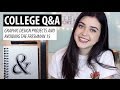 College Q&amp;A | Graphic Design Projects &amp; Avoiding the Freshman 15