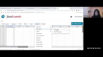 StatCrunch: Pie Chart