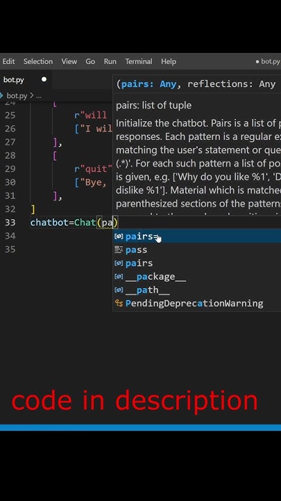 Create Chat Bot using python - YouTube