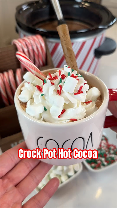 Crock Pot Hot Cocoa Recipe #shorts #crockpothotcocoa #hotcocoa #hotcocoarecipe #hotchocolate