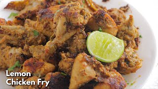 తక్కువ నూనెతో కూడా బెస్ట్ లెమన్ చికెన్ ఫ్రై | Spicy Juicy Lemon chicken fry at home @ vismai food screenshot 5