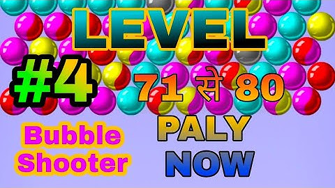 #BubbleShooter #Gamepoint #Gameplay #4 Bubble Shooter Level 71 To 80