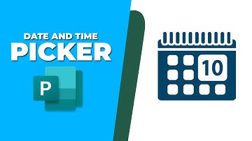 How to insert date and time picker in publisher