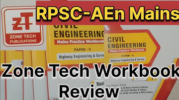 ZoneTech Workbook Review RPSC-AEN Mains Civil engineering 