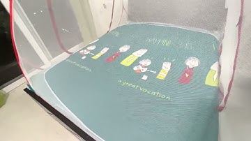 Good knight Mosquito Net | Queen Bed | Portico New York Happiness Bedsheet |Nyati Elysia| #goodnight