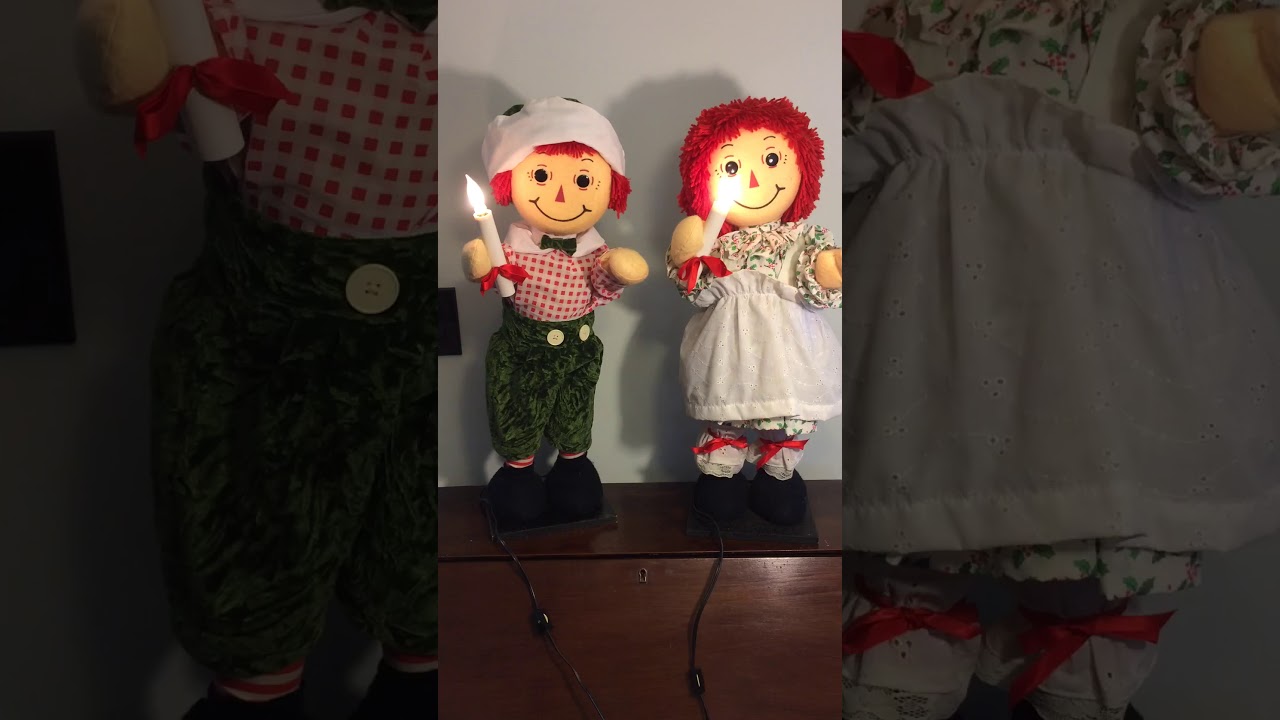 raggedy ann and andy christmas dolls